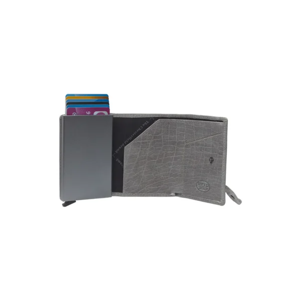 The Chesterfield Brand Portafoglio In Pelle Grigio Chiaro Paris - immagine 4