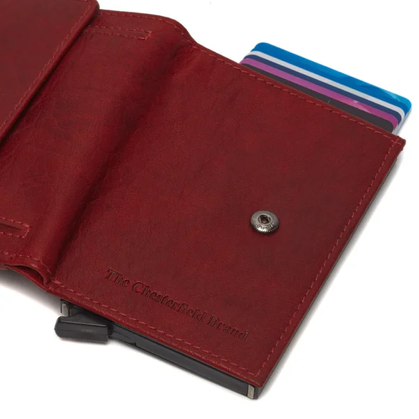 The Chesterfield Brand Portafoglio In Pelle Rosso Hannover - immagine 2