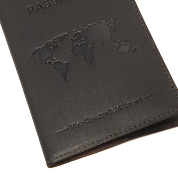 The Chesterfield Brand Porta Passaporto In Pelle Marrone - immagine 4