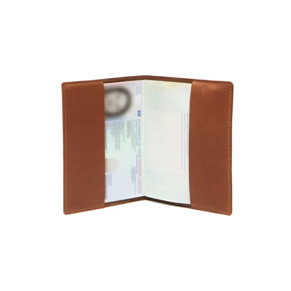 The Chesterfield Brand Porta Passaporto In Pelle Cognac - immagine 2