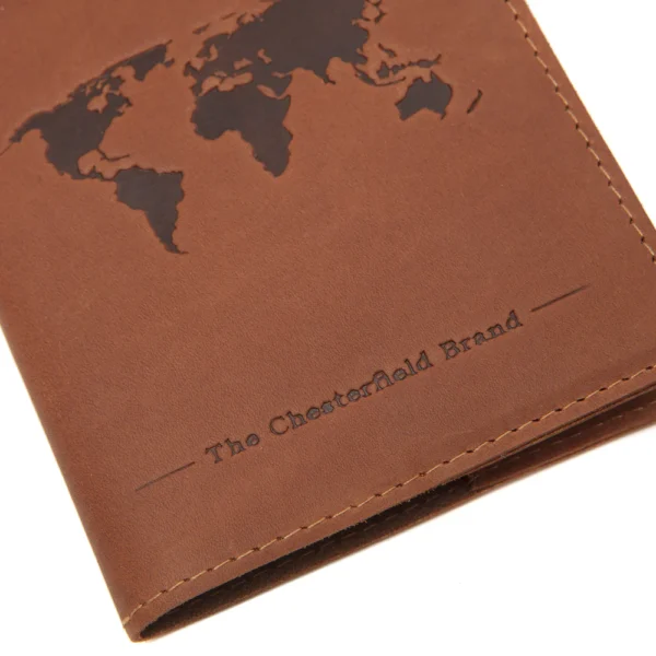 The Chesterfield Brand Porta Passaporto In Pelle Cognac - immagine 4