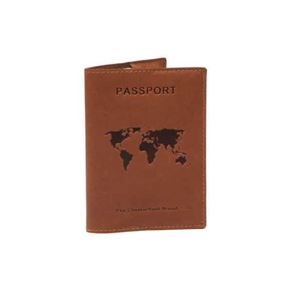The Chesterfield Brand Porta Passaporto In Pelle Cognac