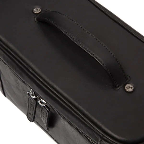 The Chesterfield Brand Beauty Case In Pelle Nero Limone - immagine 5