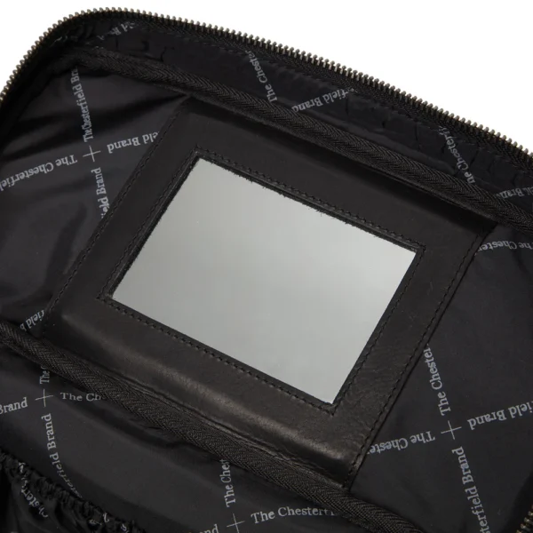 The Chesterfield Brand Beauty Case In Pelle Nero Limone - immagine 4