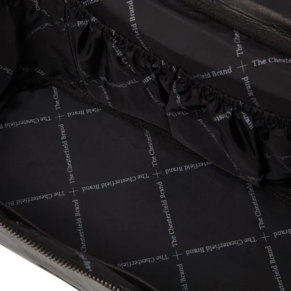 The Chesterfield Brand Beauty Case In Pelle Nero Limone - immagine 3