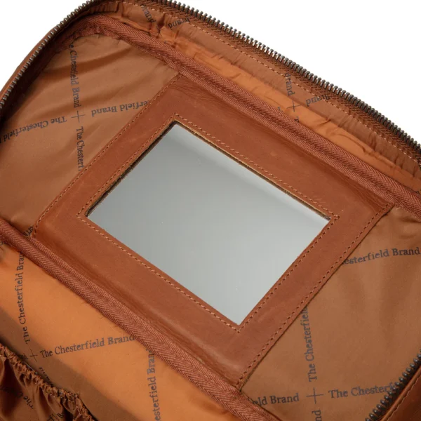 The Chesterfield Brand Beauty Case In Pelle Cognac Limone - immagine 4