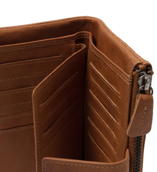 The Chesterfield Brand Portafoglio In Pelle Cognac Landau - immagine 4