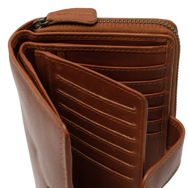 The Chesterfield Brand Portafoglio In Pelle Cognac Charlotte - immagine 3