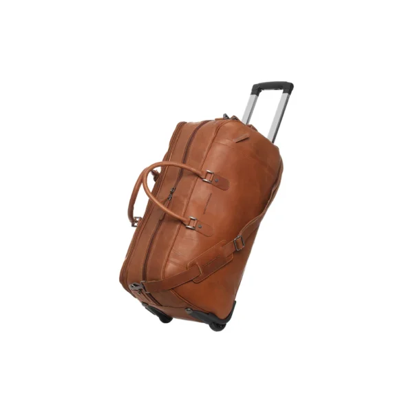 The Chesterfield Brand Trolley Da Viaggio In Pelle Cognac Jayven - immagine 6