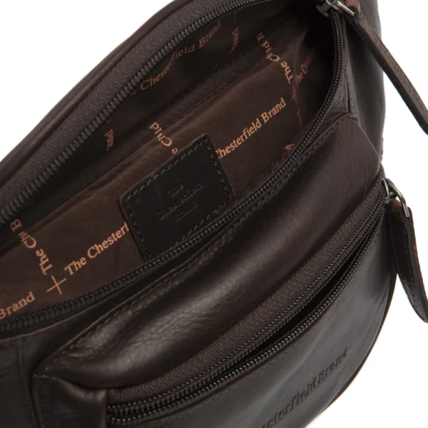 The Chesterfield Brand Marsupio In Pelle Marrone Jack - immagine 5