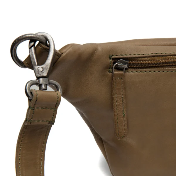 The Chesterfield Brand Marsupio In Pelle Verde Oliva Kruger - immagine 3