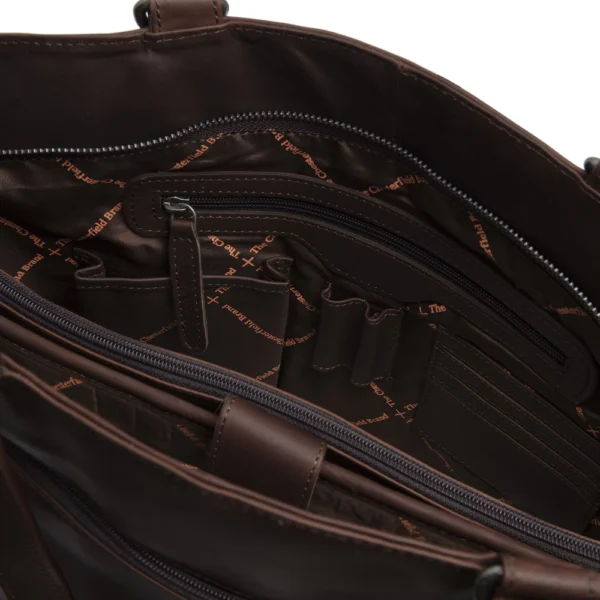 The Chesterfield Brand Shopper In Pelle Marrone Berlin - immagine 2