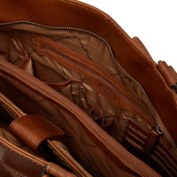 The Chesterfield Brand Shopper In Pelle Cognac Berlin - immagine 2