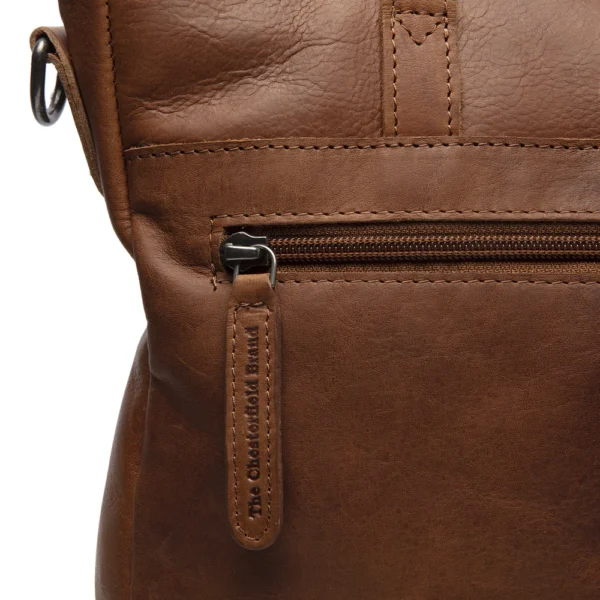 The Chesterfield Brand Borsa A Tracolla In Pelle Cognac Alicante - immagine 4