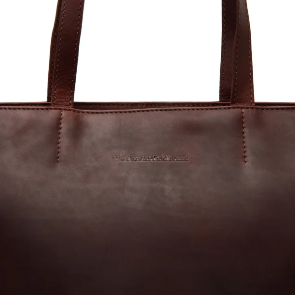 The Chesterfield Brand Shopper In Pelle Marrone Emilia - immagine 5