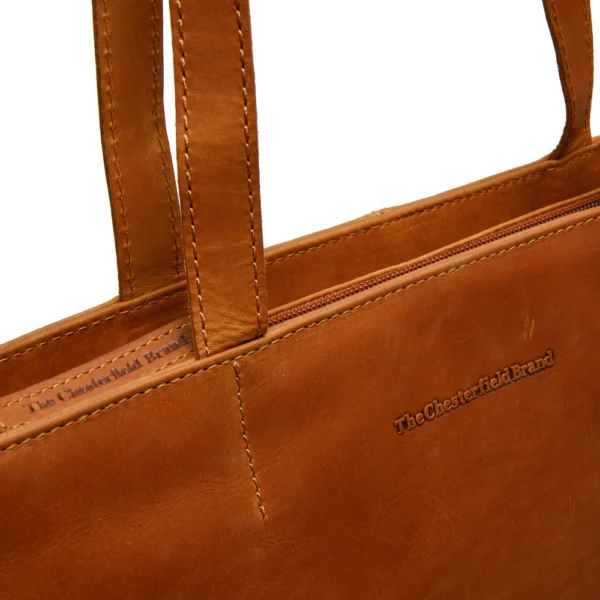 The Chesterfield Brand Shopper In Pelle Cognac Emilia - immagine 4