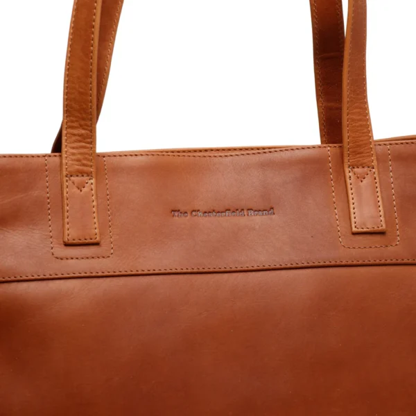 The Chesterfield Brand Shopper In Pelle Cognac Nola - immagine 4