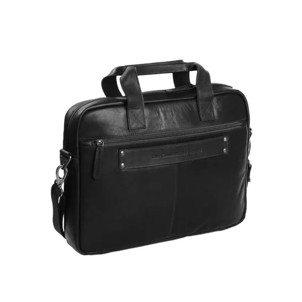 The Chesterfield Brand Borsa Porta PC In Pelle Nero Calvi - immagine 5