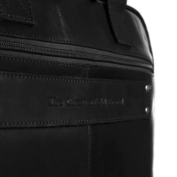 The Chesterfield Brand Borsa Porta PC In Pelle Nero Calvi - immagine 4