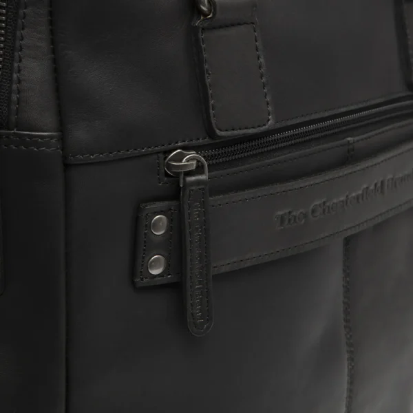 The Chesterfield Brand Borsa Porta PC In Pelle Nero Santiago - immagine 2