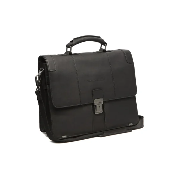 The Chesterfield Brand Valigetta In Pelle Nero Stuttgart - immagine 2
