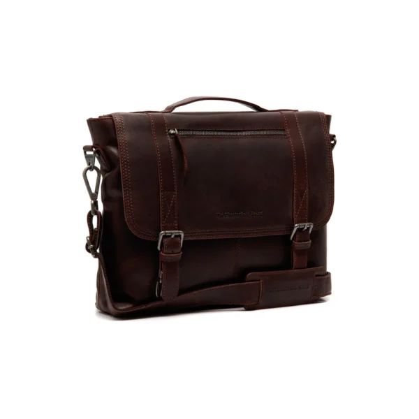 The Chesterfield Brand Borsa Porta PC In Pelle Marrone Vento - immagine 5