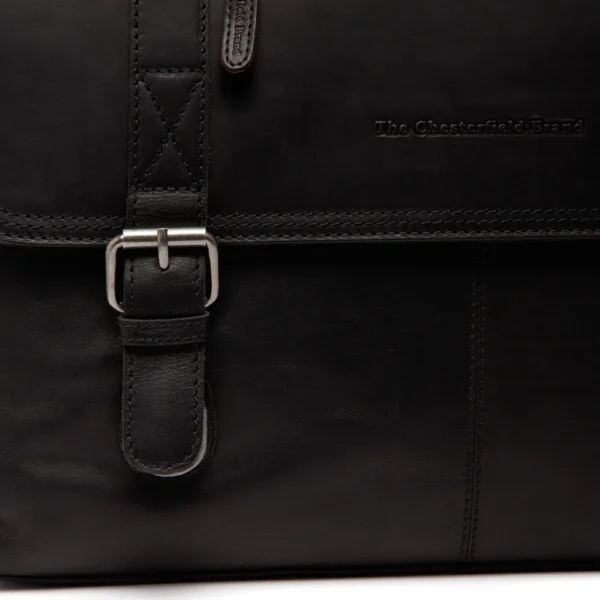 The Chesterfield Brand Borsa Porta PC In Pelle Nero Imperia - immagine 6