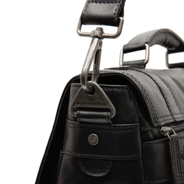 The Chesterfield Brand Borsa Porta PC In Pelle Nero Imperia - immagine 5