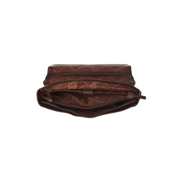 The Chesterfield Brand Borsa Porta PC In Pelle Marrone Imperia - immagine 3