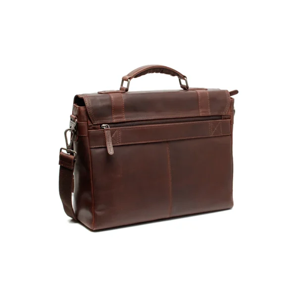The Chesterfield Brand Borsa Porta PC In Pelle Marrone Imperia - immagine 2