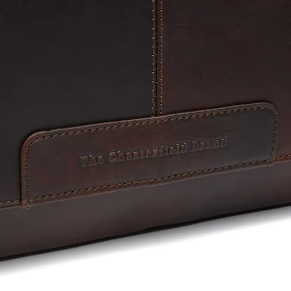 The Chesterfield Brand Borsa Porta PC In Pelle Marrone Richard - immagine 5