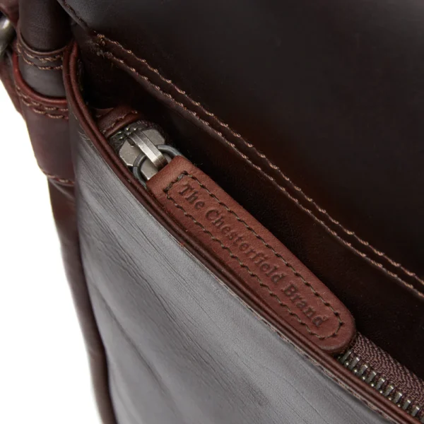 The Chesterfield Brand Borsa Porta PC In Pelle Marrone Richard - immagine 3