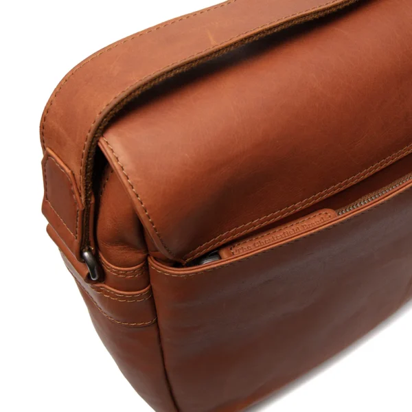 The Chesterfield Brand Borsa Porta PC In Pelle Cognac Richard - immagine 5