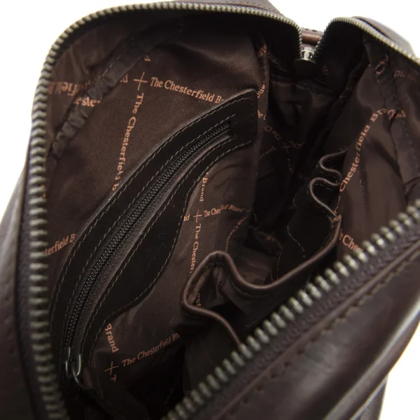 The Chesterfield Brand Borsa A Tracolla In Pelle Marrone Bath - immagine 4