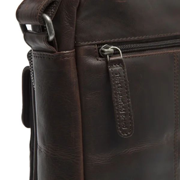 The Chesterfield Brand Borsa A Tracolla In Pelle Marrone Bath - immagine 2