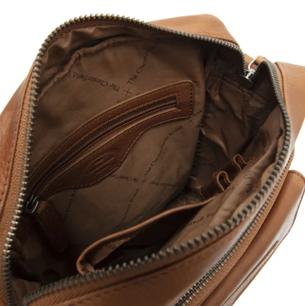 The Chesterfield Brand Borsa A Tracolla In Pelle Cognac Bath - immagine 3