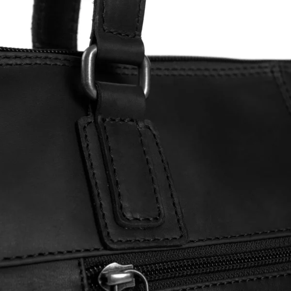 The Chesterfield Brand Borsa A Tracolla In Pelle Nero Lou - immagine 8