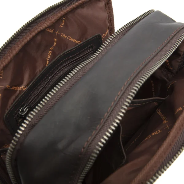 The Chesterfield Brand Borsa A Tracolla In Pelle Marrone Alva - immagine 2