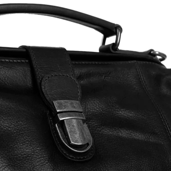 The Chesterfield Brand Borsa Dottore In Pelle Nero Shaun - immagine 5