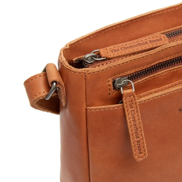 The Chesterfield Brand Borsa A Tracolla In Pelle Cognac Mumbai - immagine 6