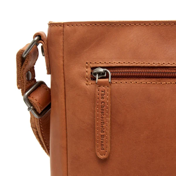 The Chesterfield Brand Borsa A Tracolla In Pelle Cognac Mumbai - immagine 5
