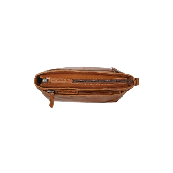 The Chesterfield Brand Borsa A Tracolla In Pelle Cognac Mumbai - immagine 4