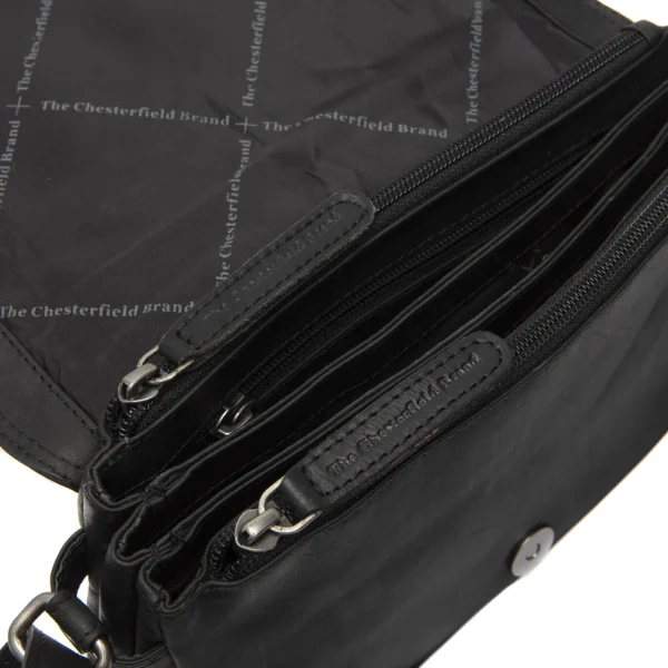 The Chesterfield Brand Borsa A Tracolla In Pelle Nero Redmond - immagine 5