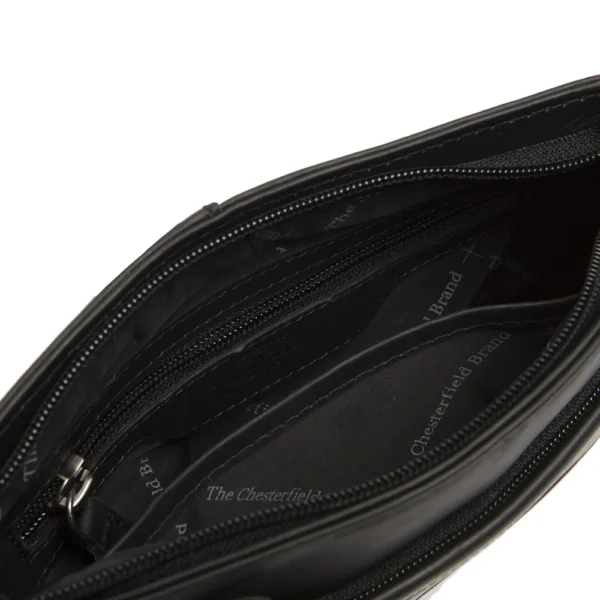 The Chesterfield Brand Borsa A Tracolla In Pelle Nero Salerno - immagine 4