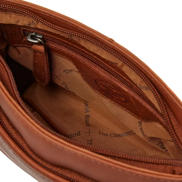 The Chesterfield Brand Borsa A Tracolla In Pelle Cognac Salerno - immagine 4