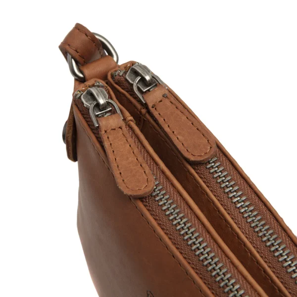 The Chesterfield Brand Borsa A Tracolla In Pelle Cognac Sisli - immagine 5