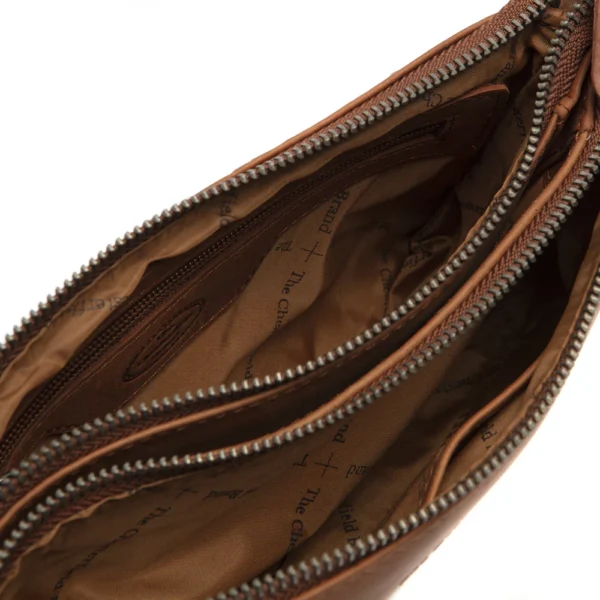 The Chesterfield Brand Borsa A Tracolla In Pelle Cognac Sisli - immagine 4