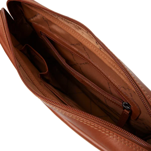 The Chesterfield Brand Borsa A Tracolla In Pelle Cognac Gili - immagine 5