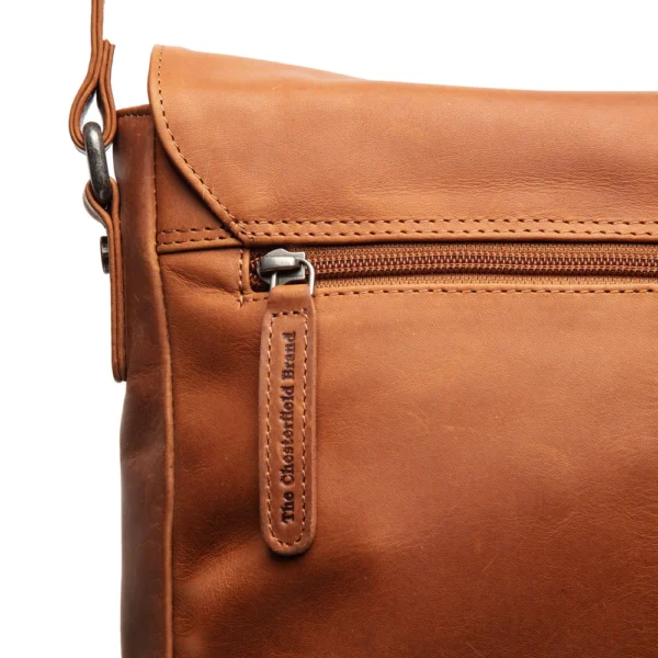 The Chesterfield Brand Borsa A Tracolla In Pelle Cognac Montana - immagine 4