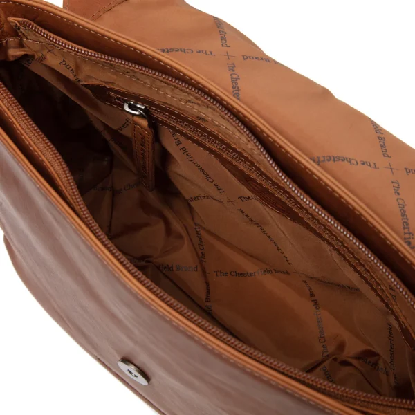 The Chesterfield Brand Borsa A Tracolla In Pelle Cognac Montana - immagine 3